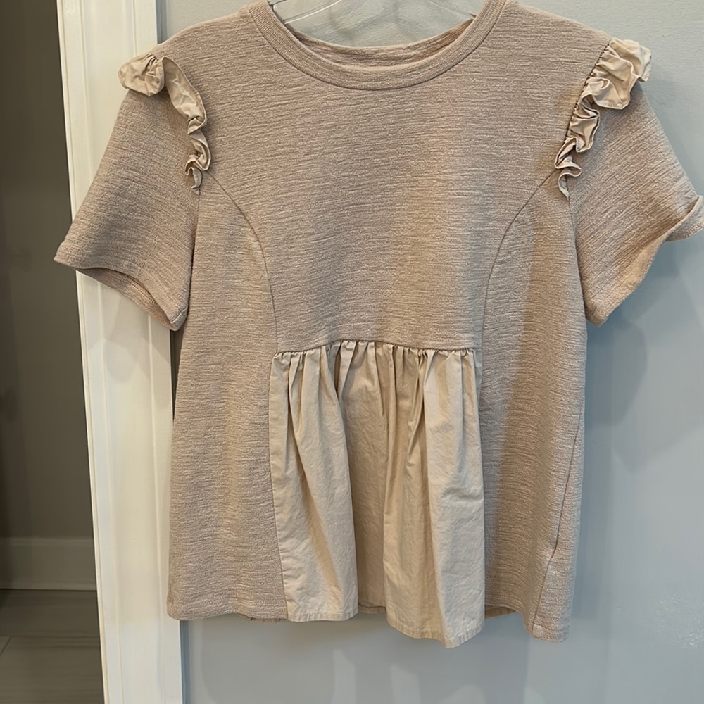 English Factory ruffle top size small